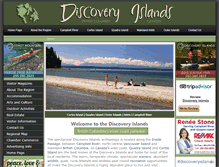 Tablet Screenshot of discoveryislands.ca